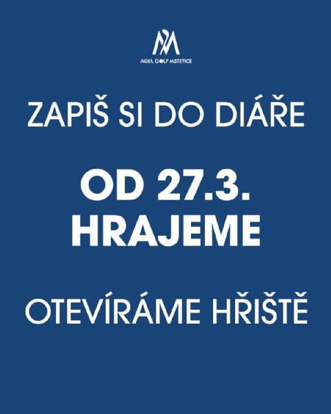 V pátek 27. 3. otevíráme hřiště.