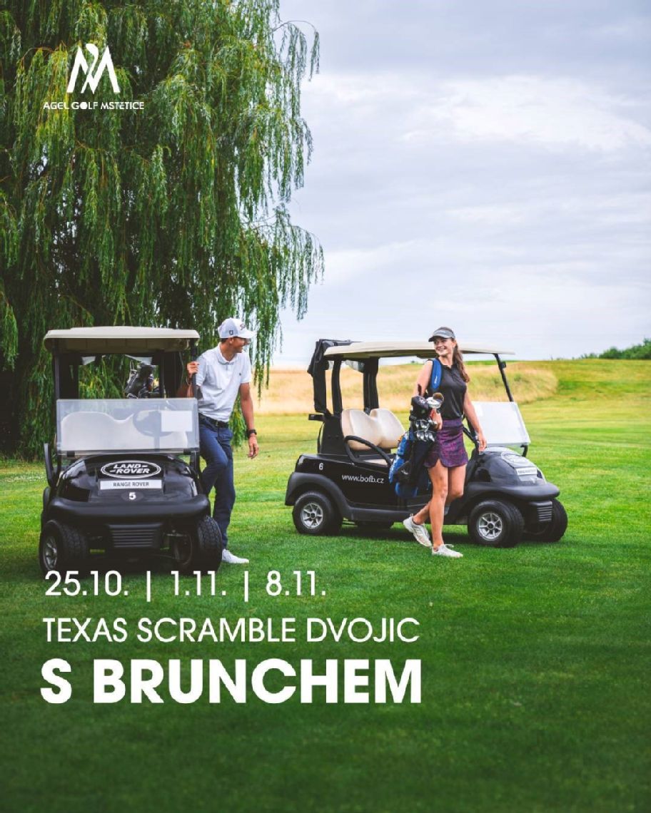 Texas Scramble dvojic na 9 jamek s BRUNCHEM PŘED HROU